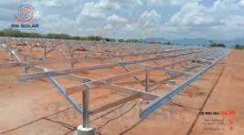 Concrete Pile Pre Galvanized Steel Ground Mount Solar Panel Structure,  Shape: C Channel
