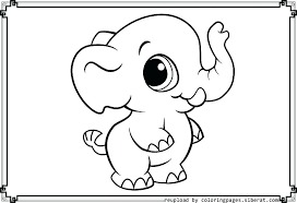 Elephant coloring pages elephants are the largest surviving terrestrial animals, weighing up to 10 tons. Free Printable Coloring Page Elephant Novocom Top