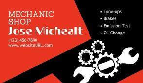 Professional mechanic automotive business cards. Mechanic Business Card Mechanic Free Business Card Templates Business Card Template Psd Business Card Template Design