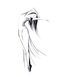 Black And White Dance Art Ballerina Print Minimalist Art Print From Ink Drawing Black And White Modern Ballet Wall Art Dancing Drawings Minimalist Art Print Minimalist Art