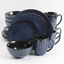 Find the best microwave safe dinnerware sets for your home in 2021 with the carefully curated selection available to shop at houzz. Gibson 124303 16r Elite Milanto Embossed Glazed Durable 16 Piece Dinnerware Set Microwave And Dishwasher Safe Blue Target