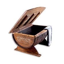 This coffee table is made from a reclaimed wine barrel, creating a stunning and unique statement piece that is sure to be the centerpiece of your living room decor. Amazon Com Barrel Coffee Table Handmade