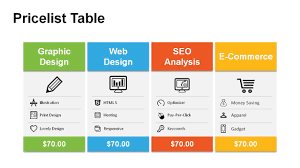 price table powerpoint templates powerslides