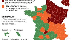 Départements de 76 à 988. Carte Du Deconfinement Trois Departements Classes Rouges A Cause D Erreurs