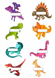 dinosaur name tag free printable printable templates