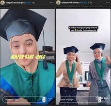 Tampak ia mengunggah momen wisuda tersebut. 3 Potret Wisuda Nadya Mustika Rahayu Tak Dihadiri Rizki Da2