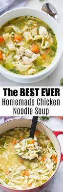 Truly Homemade Chicken Noodle Soup Recipe Chicken Noodle Soup Homemade Soup Recipes Homemade Egg Noodles