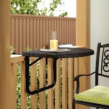 Cropsey Wicker Rattan Balcony Table In 2020 Small Balcony Furniture Small Balcony Decor Used Outdoor Furniture