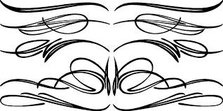 Pin Stripe Set Vinyl Decal Hot Rod Rat Rod Auto Sticker 2 Sign Painting Lettering Pinstriping Designs Vinyl Decals