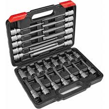 Proxxon 23374 vielzahn nuss xzn14 länge 100mm schraube bremssattel golf 6 vi. Innen Vielzahn Steckschlusselsatz Lang Kurz 26 Tlg Vielzahn Nuss Vielzahn Satz Vielzahn Nusskasten Schwarz Rot