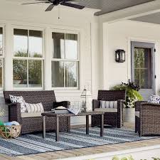 The patio conversation sets we carry are made from materials that feature, aluminum, wicker, steel, wrought iron, teak, wood, resin, and our newest addition, recycled plastic. Patio Conversation Sets Target