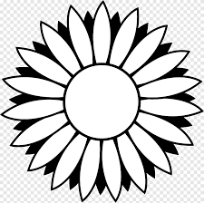 Gambar umum bunga matahari hitam dan putih gambar png. Hitam Dan Putih Bunga Matahari Biasa Garis Bunga S Putih Daun Png Pngegg