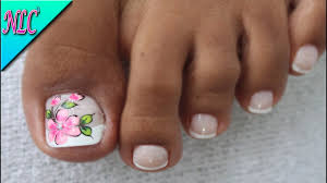 Decoraciones de uñas de pies sencillas. Decoracion De Unas De Los Pies Sencillas Flores Decorados De Unas