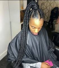The angular asymmetrical cuts also lend a sleek air to fine manes. Stitch Braids Hairstyles How To Price Maintenance