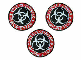 HH* Toppa Patch Velcro Santa Barbara Militare Icona Religiosa votiva  ricamata