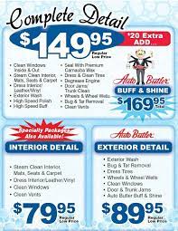 Auto Detailing Price Points Car Wash Prices Car Wash Business Mobile Car Wash