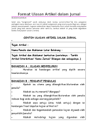 Tajuk artikel dan maklumat berkaitan (contohnya : Review Artikel Contoh