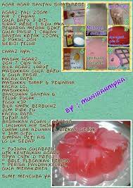 Cara buat agar agar santan sirap rose ini dengan sukatan cawan anti. Agar Agar Santan Sirap Ros Agar Rose