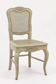French Country Cane Dining Chairs Antique White