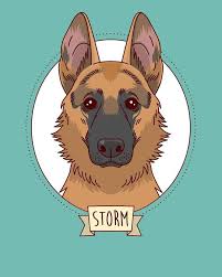 Custom Portrait Custom Pet Portrait Custom Dog Portrait Custom Painting Dog Illustration In 2020 Custom Dog Portraits Dog Illustration Pet Portraits