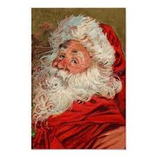 Old World Santa Poster Zazzle Com Santa Christmas Cards Santa Paintings Christmas Images