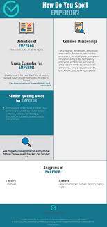 The root of the persian verb. Correct Spelling For Emperor Infographic Spellchecker Net