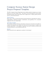 Every pitch needs certain elements: Computer Science Senior Design Project Proposal Template