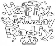 Happy birthday party garland happy birthday daddy doodle. Happy Birthday Coloring Pages To Print Happy Birthday Printable