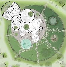 Huge Circular Lawn As Part Of A Round Themed Site Plan Including A House With A Curved Facade Landscape Architecture Graphics Rennes How To Plan