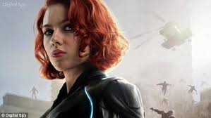 I love that the red hair is associated with this character. Scarlett Johansson Dons A Red Wig On Captain America Civil War Set Daily Mail Online