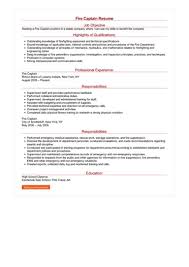 2 Fire Captain Resume Examples