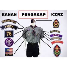(poket baju kanan) & lencana keahlian (poket baju kiri) cara pemakaian lencana di lengan baju pengakap. Aksesori Uniform Pengakap Sekolah Perak Shopee Malaysia