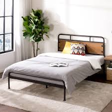 Use with or without a box spring to personalize your mattress height, mattress sold separately. Zinus Eli 41 Metal And Wood Platform Bed Twin Walmart Com Walmart Com