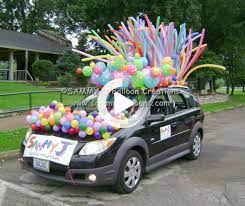 Was Invited To Decorate My Car For A Parade The Polka Dot Link O Loons Made All The Difference Car Parade Decorations Parade Float Decorations Birthday Parade