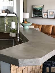 How To Diy A Concrete Bar Top In A Weekend A Life Unfolding Concrete Bar Concrete Bar Top Bar Countertops
