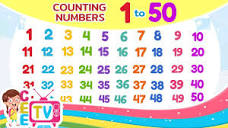 Counting Numbers 1 to 50 | Learn to Count Numbers 1-50 - YouTube