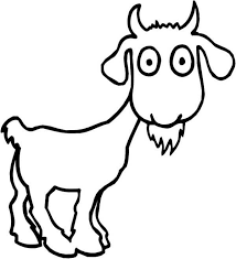 Teacher gives goat coloring pages to his student because they are easy to color. Free Cute Goat Coloring Pages Coloring Pages Goat Art Fish Coloring Page