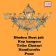 Metal Dhokra art jali key stand boat shape