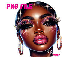 Afro Woman Face Stencil