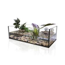 Plateau supérieur en verre trempé transparent épaisseur 8 mm. Kit Tortue Aqua 100 Equipe Aquavie Truffaut
