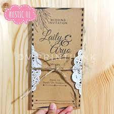 Gambar gorden warna coklat untuk apartemen. Undangan Pernikahan Vintage Retro Rustic Coklat Cantik Custom Murah Craft Shopee Indonesia