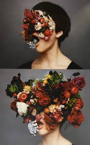 Be proud about your japanese ancestry! Flower Face Conceptual Art Japanese Poster Art Poster Art