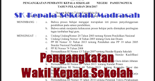 Text of sk penunjukkan instruktur. Contoh Sk Pengangkatan Wakil Kepala Sekolah Sd Smp Sma Smk Tahun 2017 2018 Bimbel Sekolah