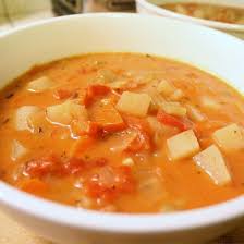 Chunky Tomato Potato Soup Recipe Potato Soup Beef Soup Recipes Recipes