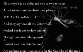 T S Eliot Macavity The Mystery Cat The Soulinwords Poetry Cat Mystery Quote Share Poetry