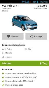 Une fois cumulées, les différentes garanties facultatives attachées à un contrat de location peuvent. Location De Voiture France For Android Apk Download