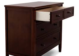 Transitional dresser with 5 sliding drawers and side cabinet door for storage. Delta Children Epic 3 Drawer Dresser Walnut Espresso Walmart Com Walmart Com