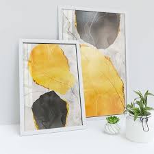Shop art.com for the best selection of abstract expressionism wall art online. Abstract Modern Minimalist Yellow Black Canvas Art Prints Home Decor Tiptophomedecor