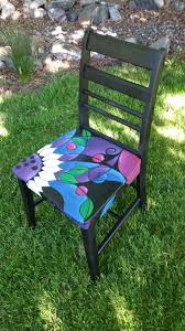 Adult Chair By K Mader For Sale Painted Furniture Whimsical Painted Furniture Painted Chair