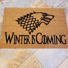Winter Is Coming Chilly Door Mat Decor Front Door